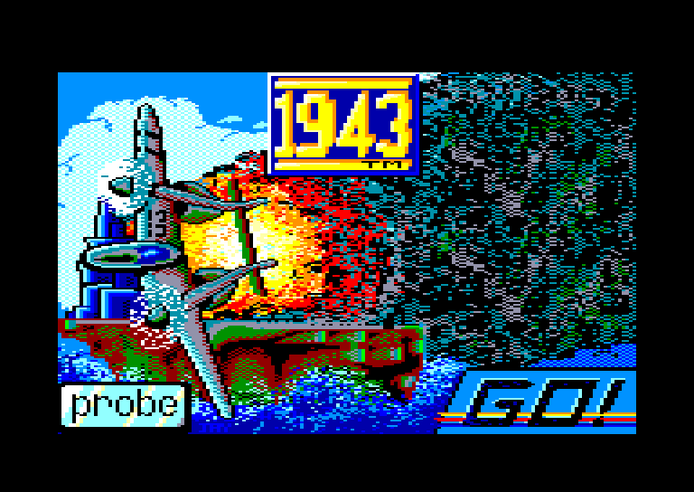 screenshot of the Amstrad CPC game 1943
