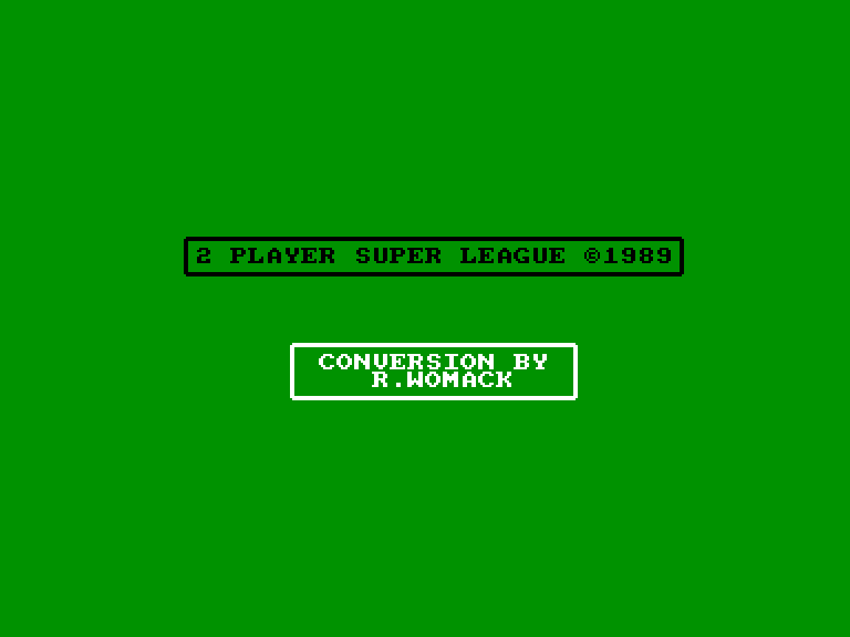 screenshot du jeu Amstrad CPC 2 Player Super League