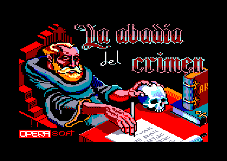screenshot du jeu Amstrad CPC Abadia del Crimen (la)