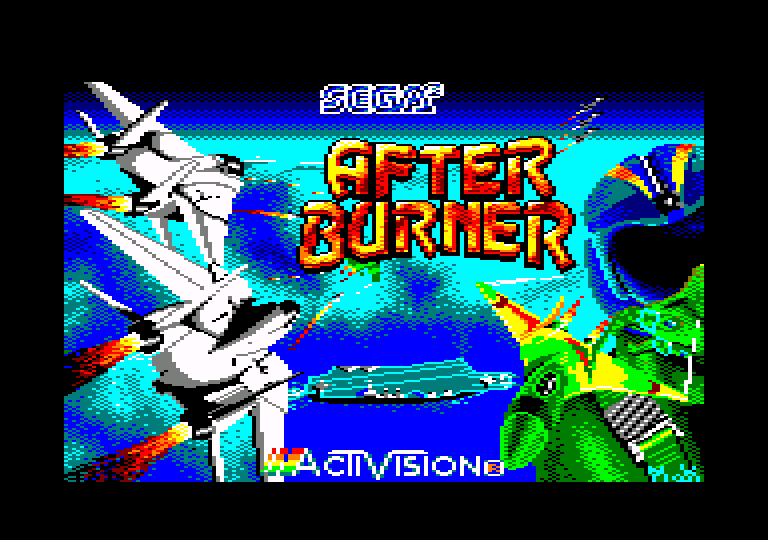 screenshot of the Amstrad CPC game After Burner