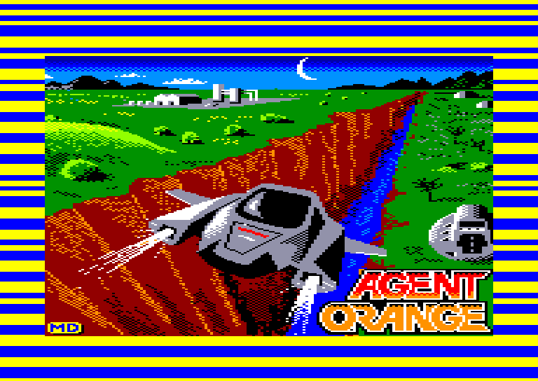 screenshot of the Amstrad CPC game Agent Orange