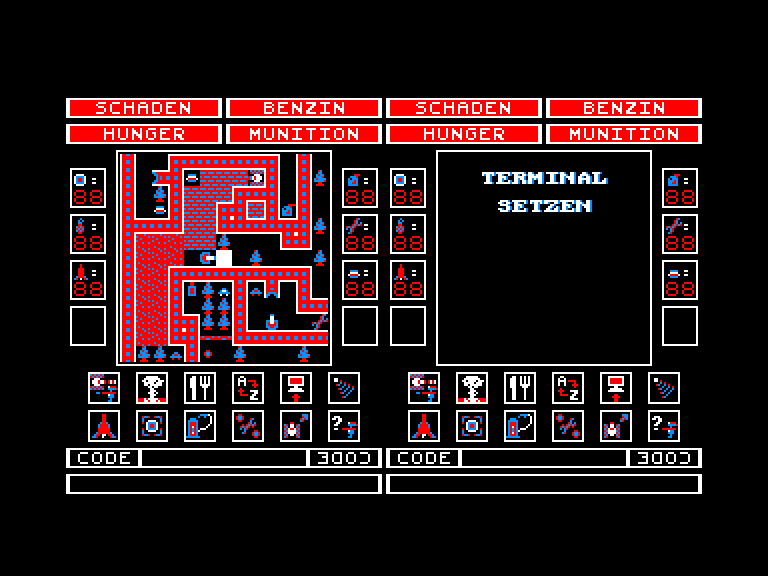 screenshot du jeu Amstrad CPC Alien Tank Attack