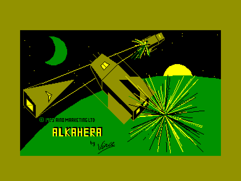 screenshot of the Amstrad CPC game Alkahera