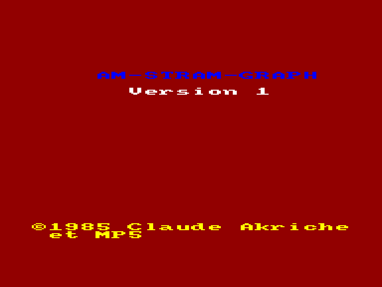 screenshot of the Amstrad CPC game Am Stram Graph