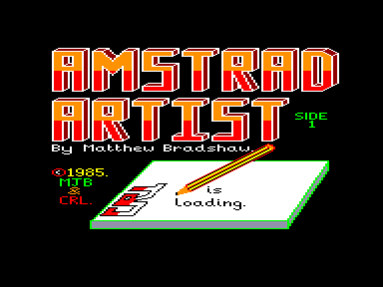 screenshot du jeu Amstrad CPC Amstrad Artist