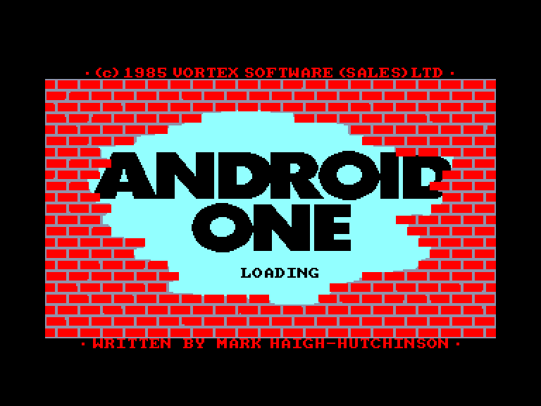 screenshot of the Amstrad CPC game Android One