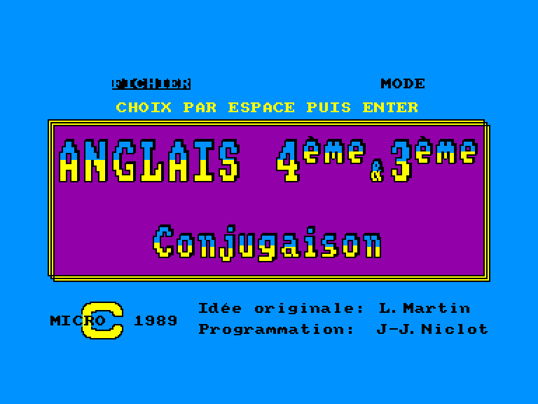 screenshot du jeu Amstrad CPC Anglais - 4 3