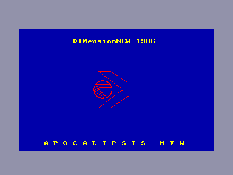 screenshot of the Amstrad CPC game Apocalipsis New