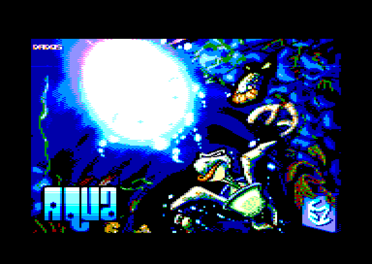 screenshot of the Amstrad CPC game Aqua