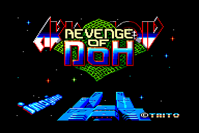 screenshot of the Amstrad CPC game Arkanoid - Revenge of Doh
