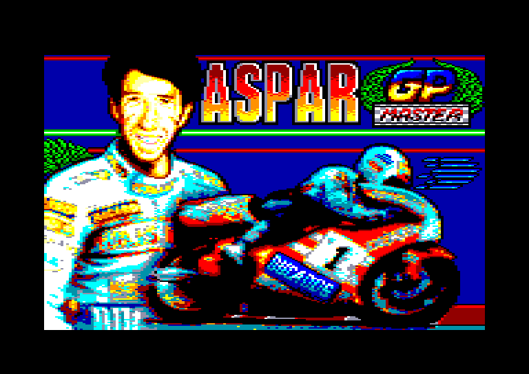 screenshot of the Amstrad CPC game Aspar GP Master