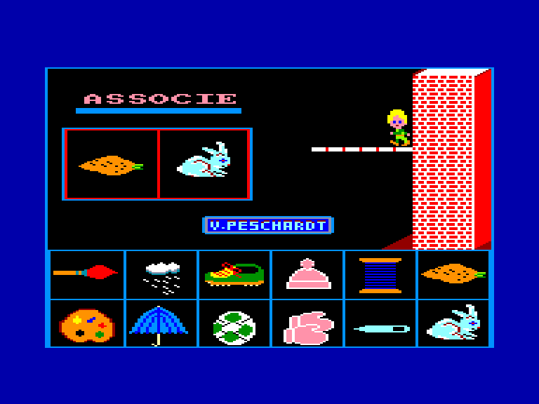 screenshot of the Amstrad CPC game Associe