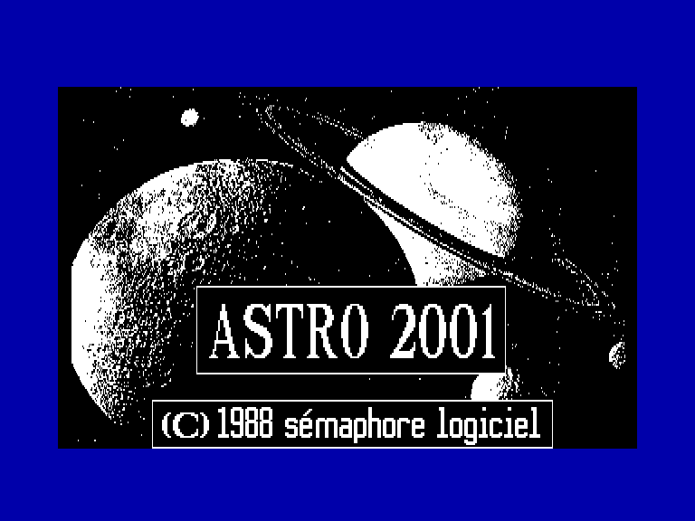 screenshot du jeu Amstrad CPC Astro 2001