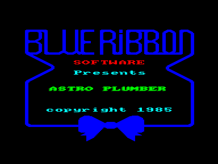 screenshot of the Amstrad CPC game Astro Plumber