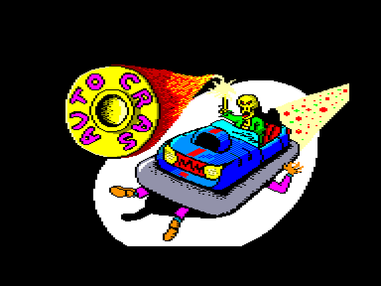 screenshot du jeu Amstrad CPC Autocrash