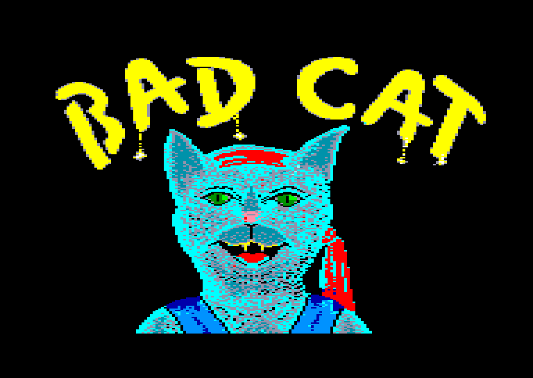 screenshot of the Amstrad CPC game Bad Cat