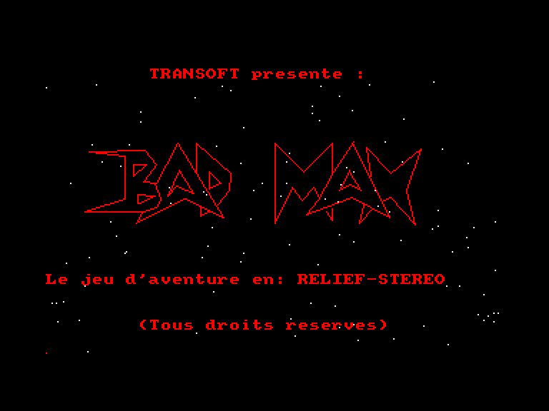 screenshot du jeu Amstrad CPC Bad max