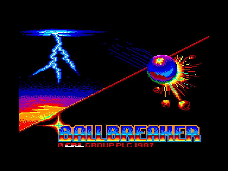 screenshot of the Amstrad CPC game Ball Breaker