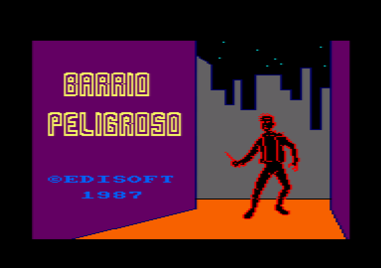 screenshot du jeu Amstrad CPC Barrio Peligroso