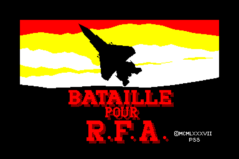 screenshot du jeu Amstrad CPC Bataille pour R.F.A.