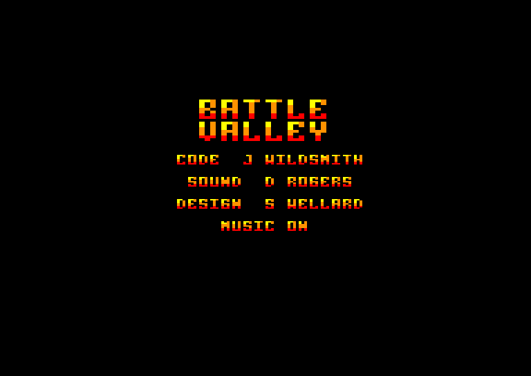 screenshot du jeu Amstrad CPC Battle Valley
