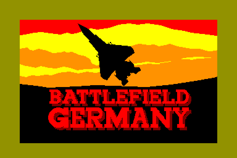 screenshot of the Amstrad CPC game Battlefield Germany