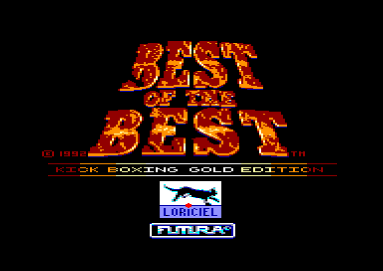 screenshot of the Amstrad CPC game Best of the Best  Championship Karate