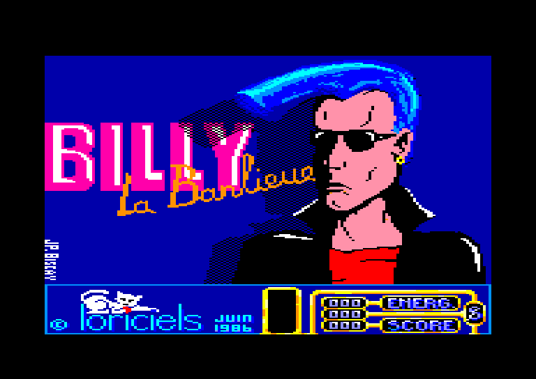 screenshot of the Amstrad CPC game Billy la banlieue