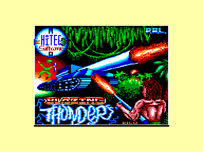 screenshot du jeu Amstrad CPC Blazing Thunder
