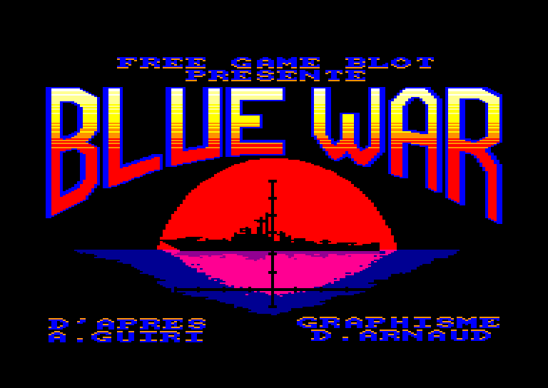 screenshot of the Amstrad CPC game Blue War