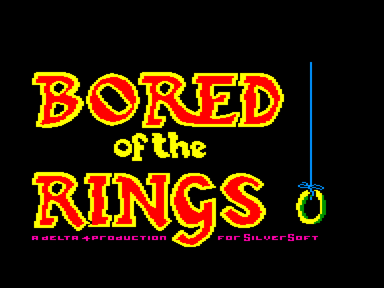 screenshot of the Amstrad CPC game Bored of the rings