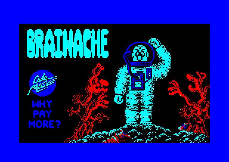 screenshot of the Amstrad CPC game Brainache