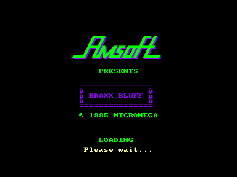 screenshot du jeu Amstrad CPC Braxx bluff
