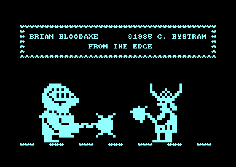 screenshot du jeu Amstrad CPC Brian bloodaxe