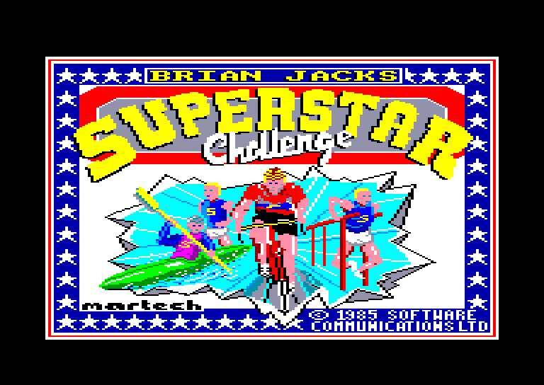 screenshot of the Amstrad CPC game Brian Jacks Superstar Challenge