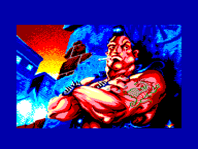 screenshot of the Amstrad CPC game Bronx