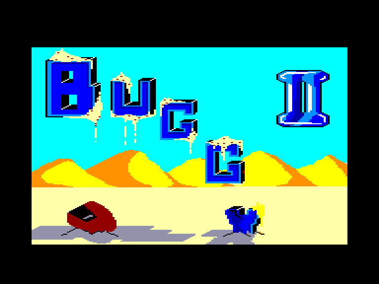 screenshot of the Amstrad CPC game Buggy II