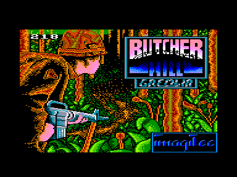 screenshot du jeu Amstrad CPC Butcher hill