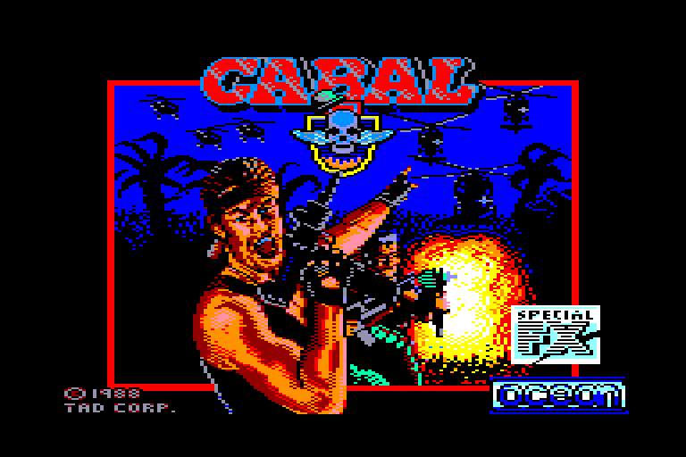 screenshot of the Amstrad CPC game Cabal