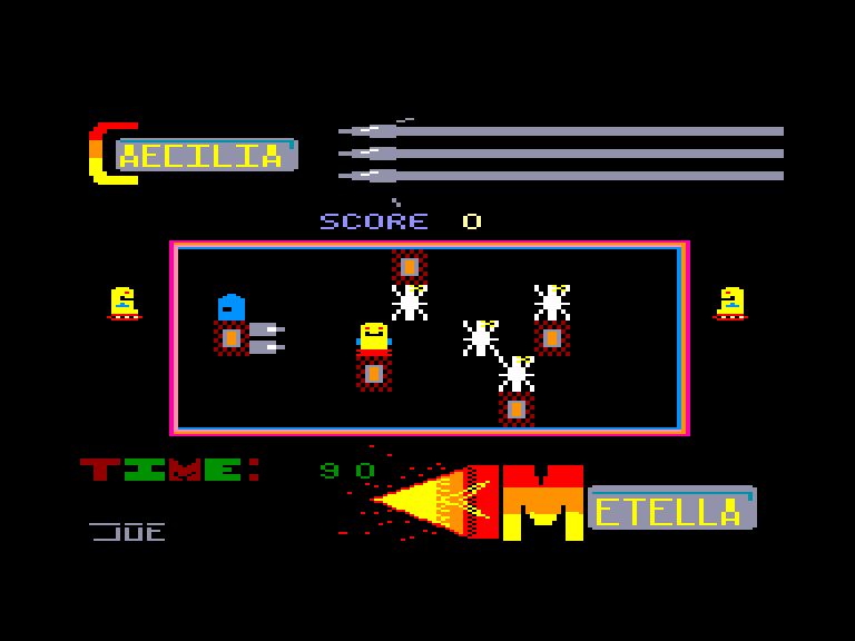 screenshot of the Amstrad CPC game Caecilia Metella