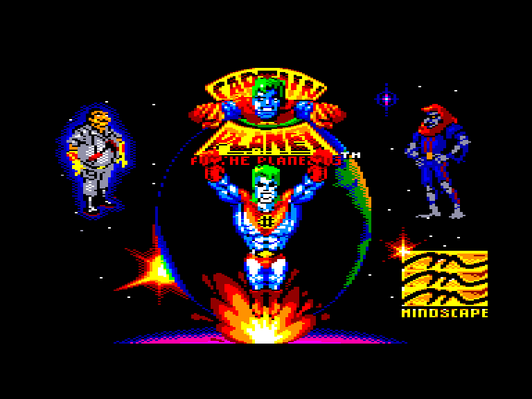 screenshot of the Amstrad CPC game Captain Planet and the Planeteers