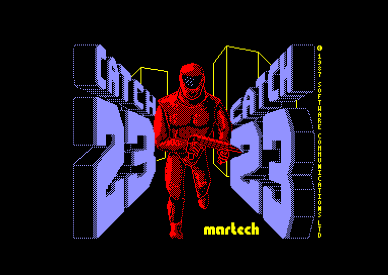 screenshot of the Amstrad CPC game Catch 23