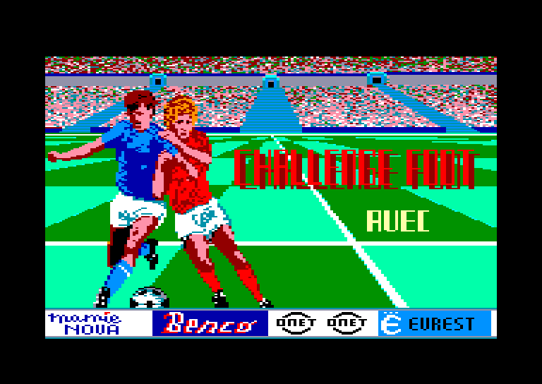 screenshot of the Amstrad CPC game Challenge Foot