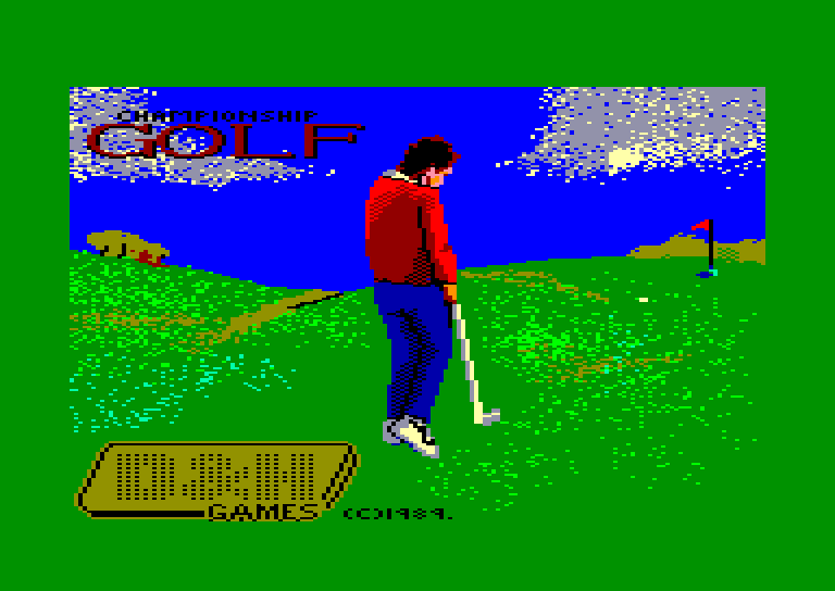 screenshot du jeu Amstrad CPC Championship golf