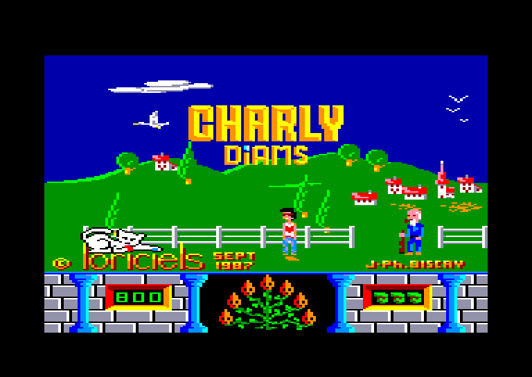 screenshot du jeu Amstrad CPC Charly Diams