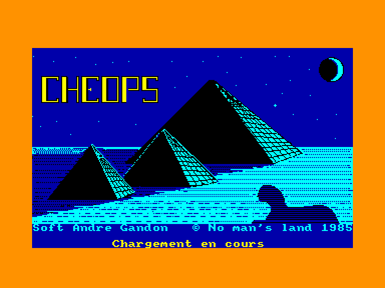 screenshot of the Amstrad CPC game Cheops
