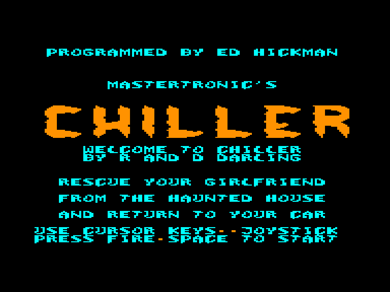 screenshot du jeu Amstrad CPC Chiller