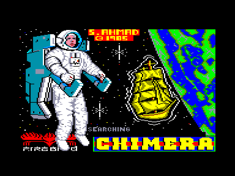 screenshot of the Amstrad CPC game Chimera