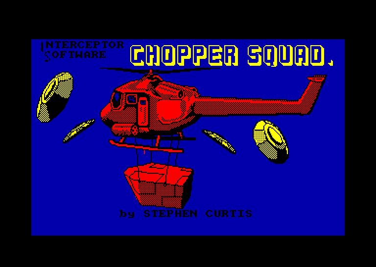 screenshot du jeu Amstrad CPC Chopper squad