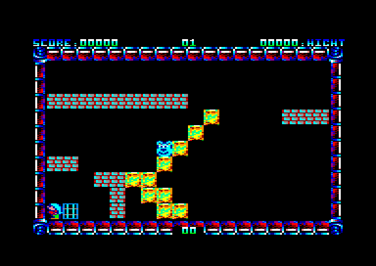 screenshot of the Amstrad CPC game Circus Folie
